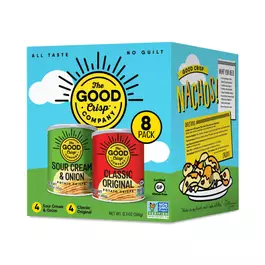The Good Crisp Company Crisps, Original & Sour Cream & Onion Mini Canisters