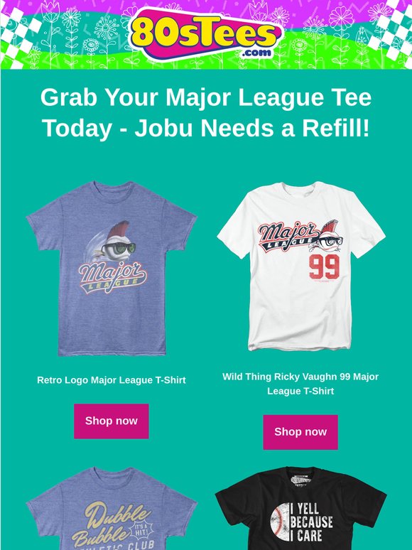 Classic 80s Baseball Movie Tees Inside!