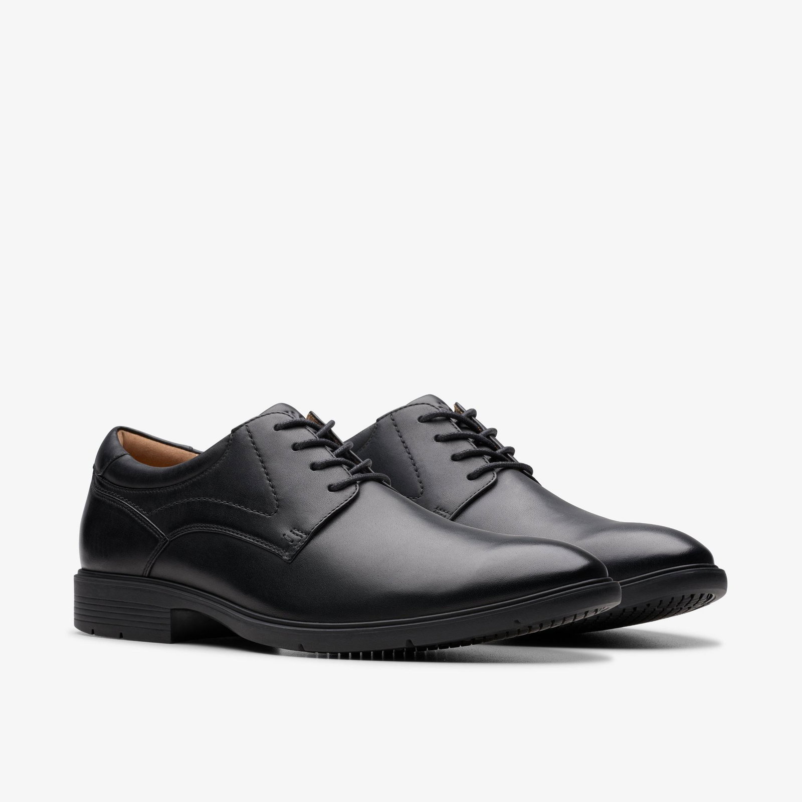 Shop Eldredge Plain Black Leather