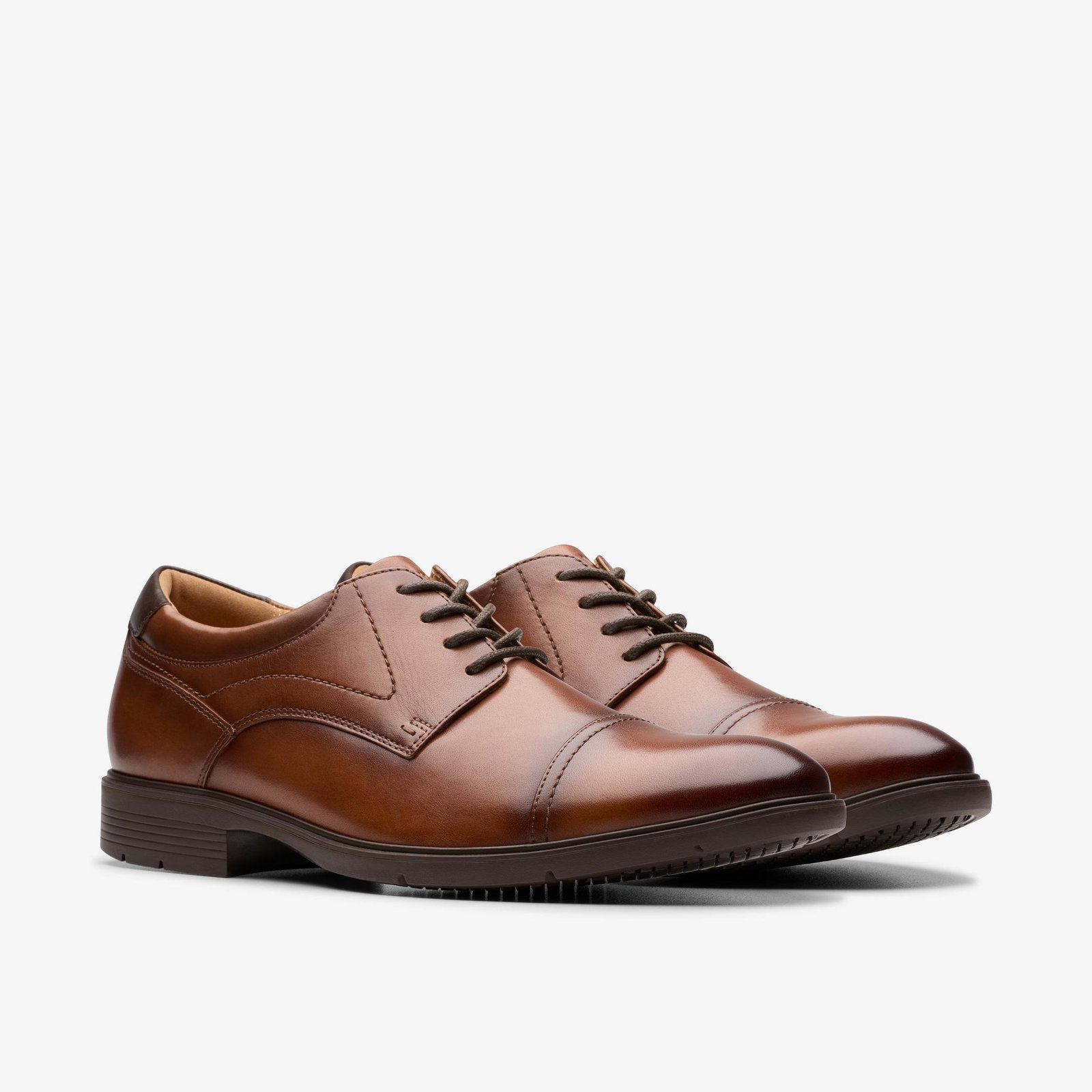 Shop Eldredge Cap Dark Tan Leather