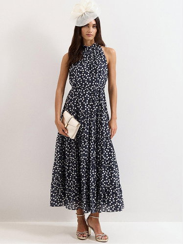 Nita Navy Spot Maxi