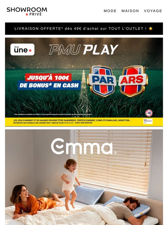 EMMA, ADIDAS, CLARKS et 27 nouvelles ventes en ligne