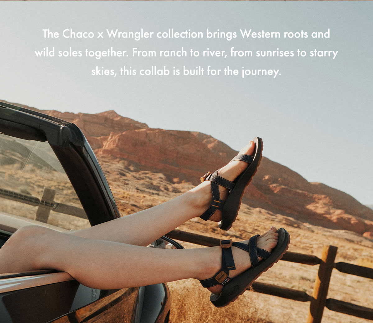 The Chaco x wrangler collection brings western roots and wild soles together.