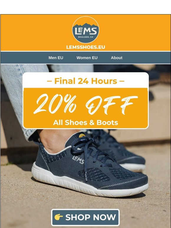 ⏳ 24 Hours Left — 20% OFF Ends Tomorrow