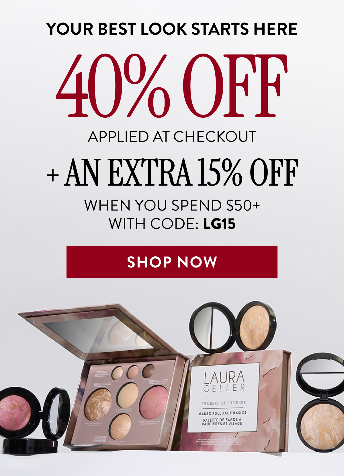 40% Off Applied At Checkout | + An Extra 15% Off | When You Spend $50+ | With Code: LG15 | Shop Now