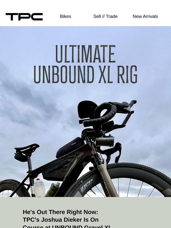 One of Our Own Is On Course Right Now—TPC's Josh Is Riding UNBOUND Gravel XL