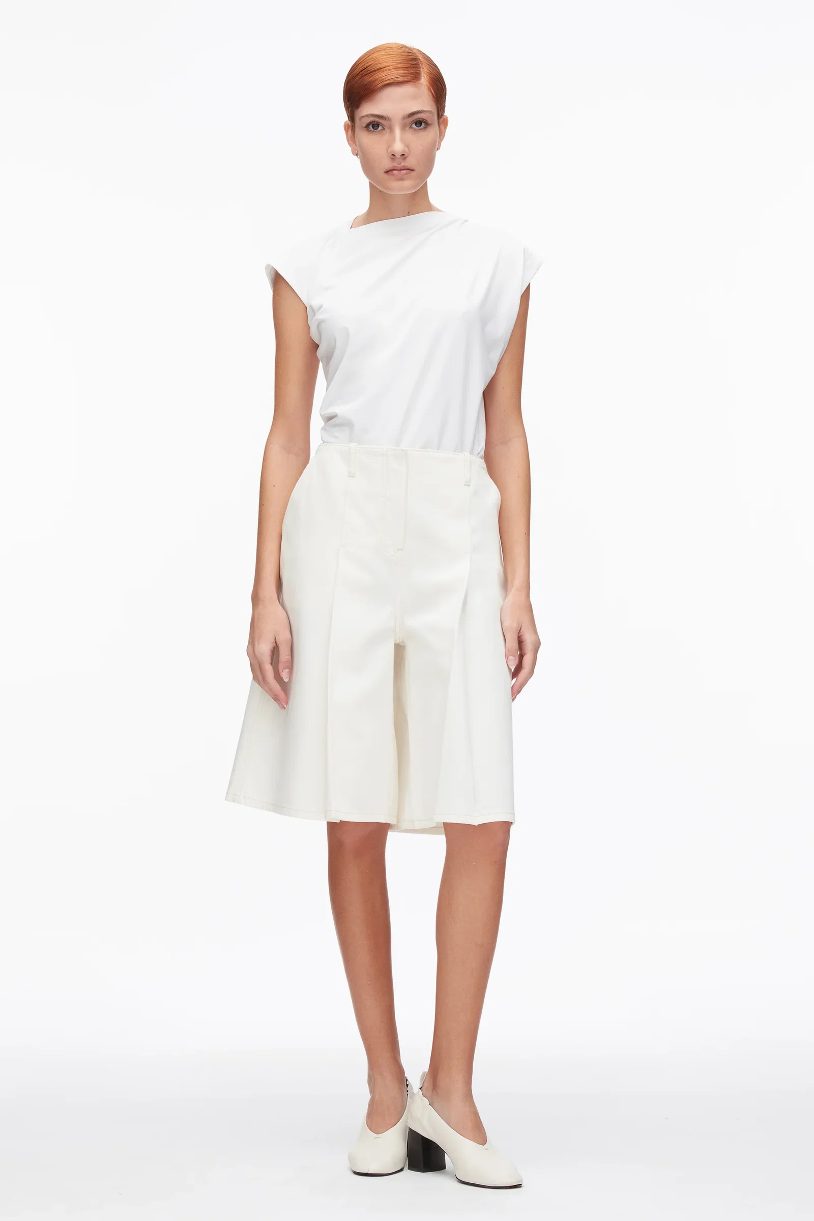 Image of Ghost Patch Lightweight Denim Bermuda Shorts