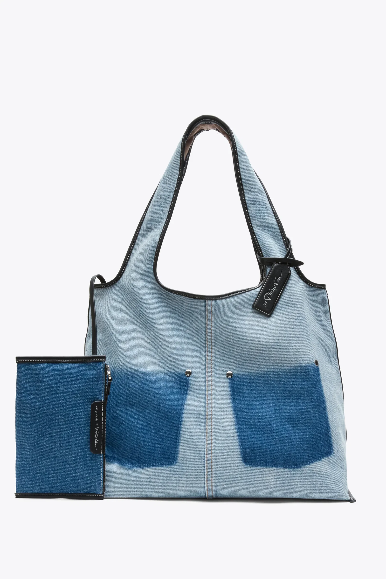 Image of Denim Ghost Patch Market Tote
