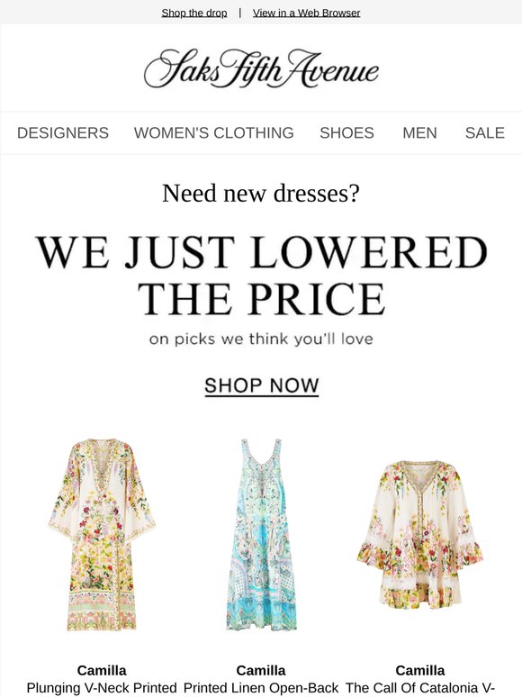 We just lowered the price on dresses you'll love