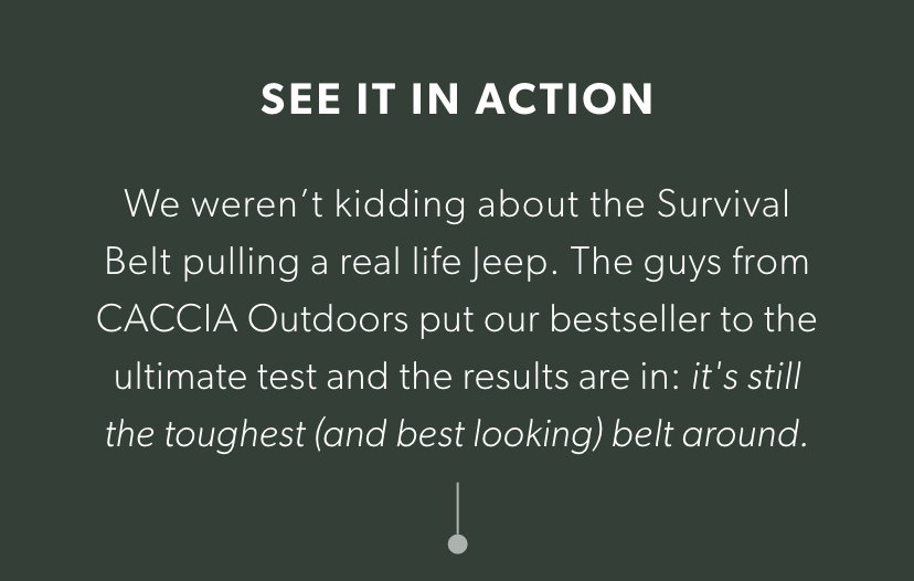 Survival Belt Pulls A Jeep!