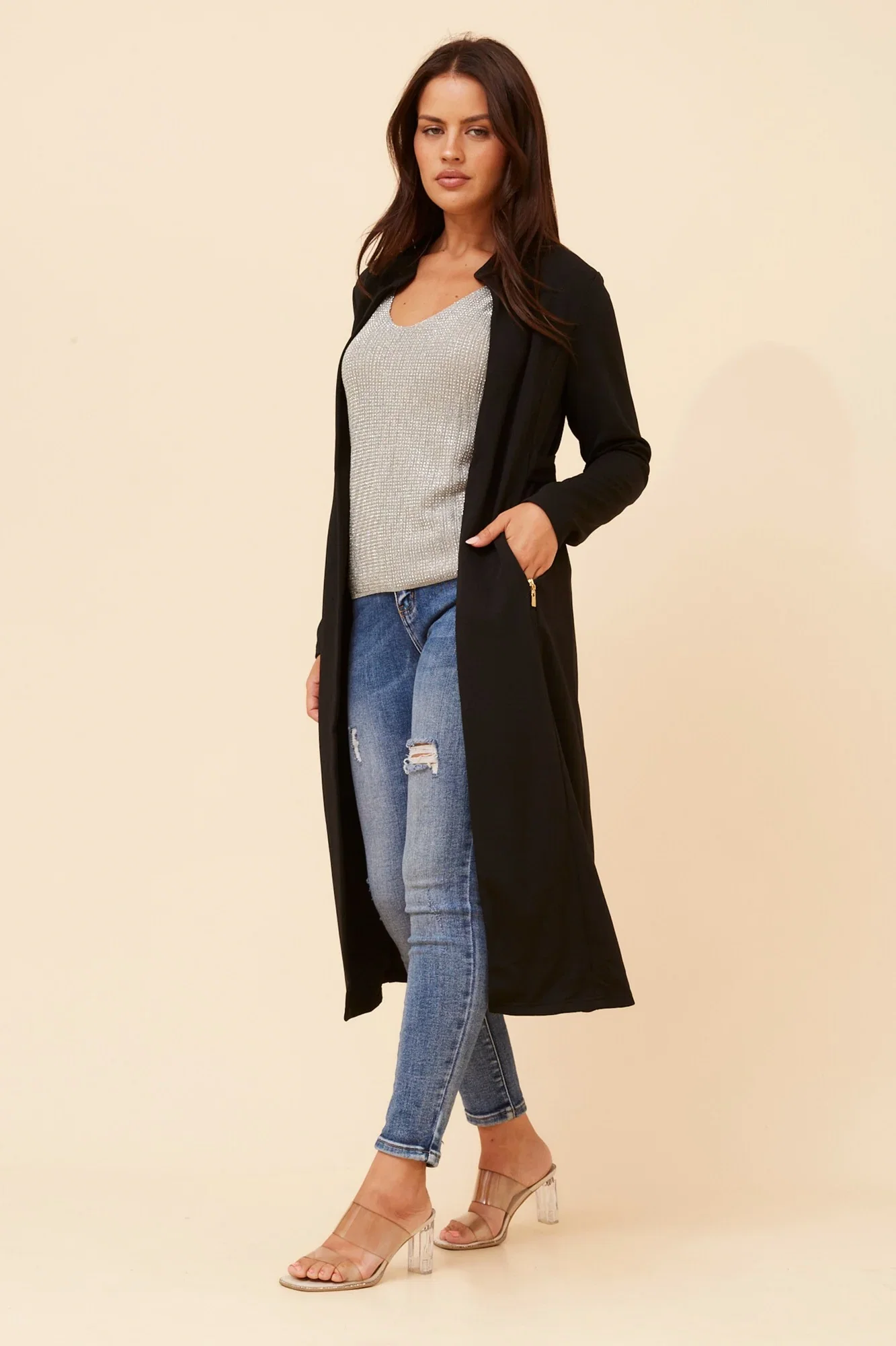 Image of ADELLA LONGLINE CARDIGAN