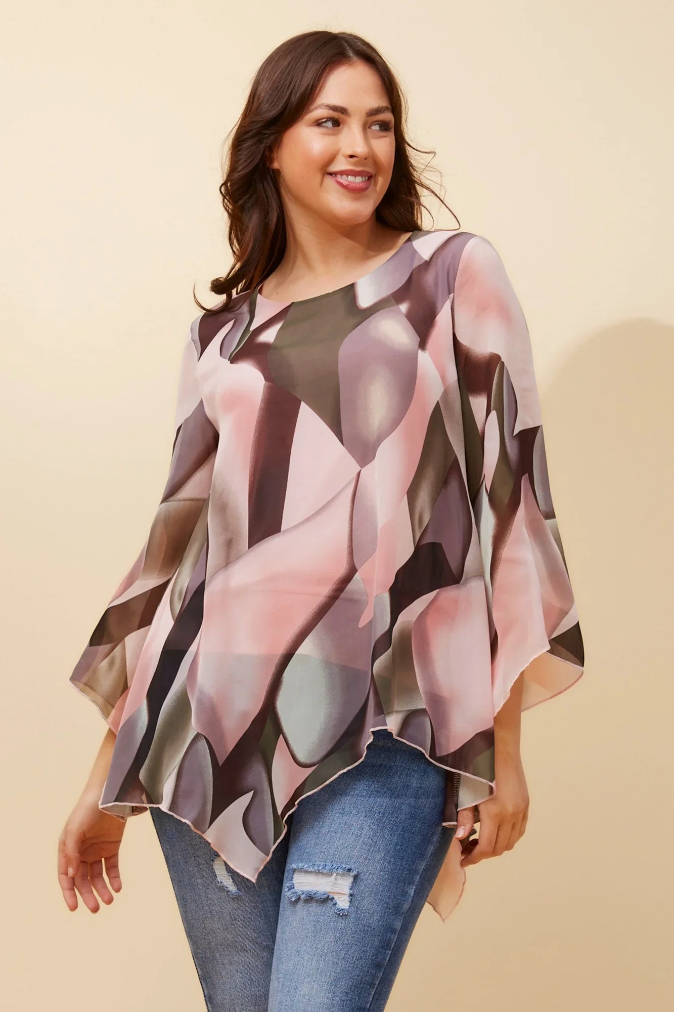 Image of ALISON DOUBLE LAYERED TOP