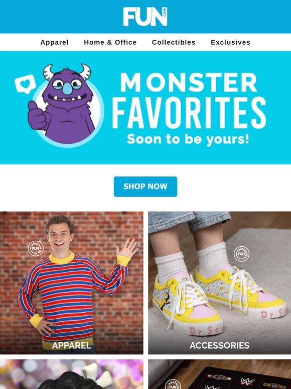 💜 Fresh picks from Monster himself.