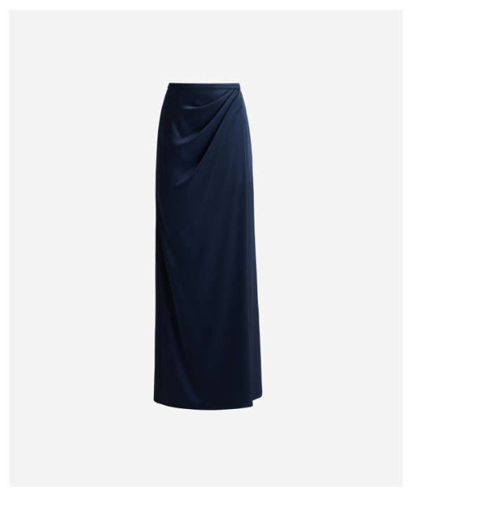 Penelope Skirt In Liquid Satin