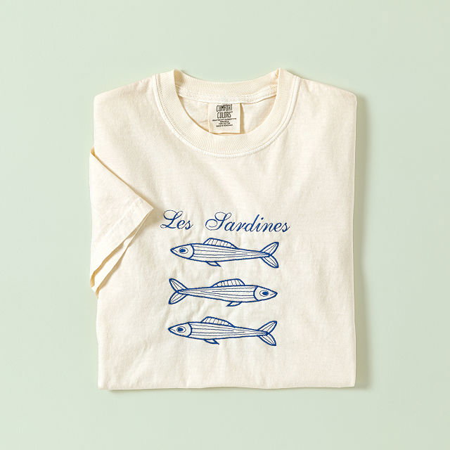 Les Sardines Embroidered T-Shirt