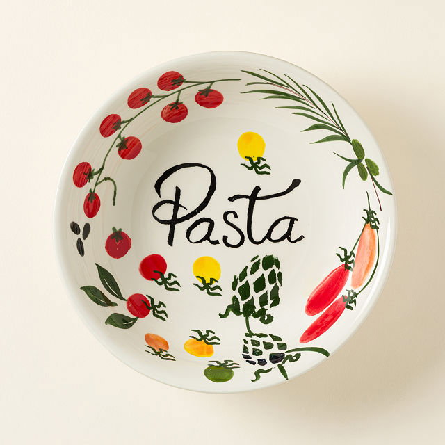 Hand-Painted Italian Serving Bowl