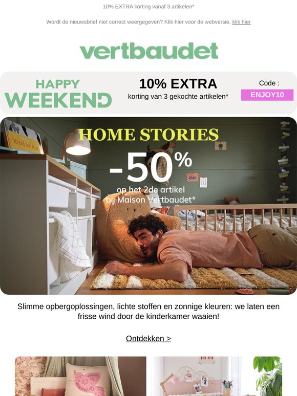 -50% op het 2e artikel* korting bij Home collectie*