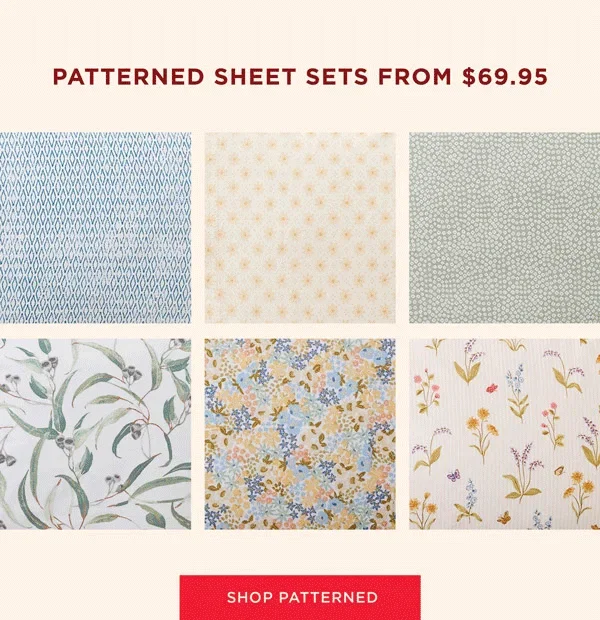 Patterned Sheet Sets