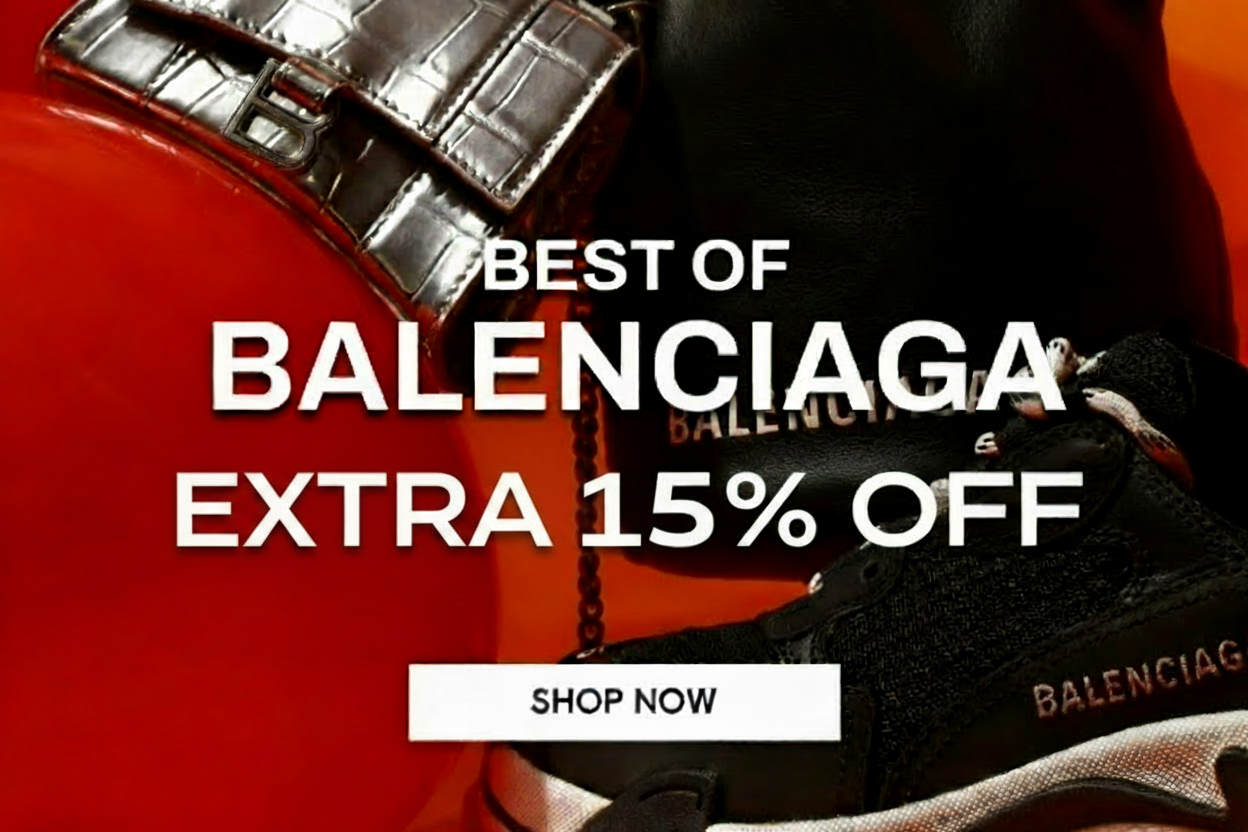 Balenciaga sale: Extra 15% off best of Balenciaga items. Shop now.