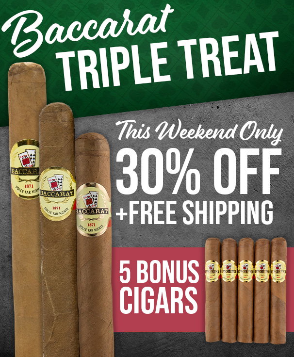 Claim 5 FREE Baccarat Cigars