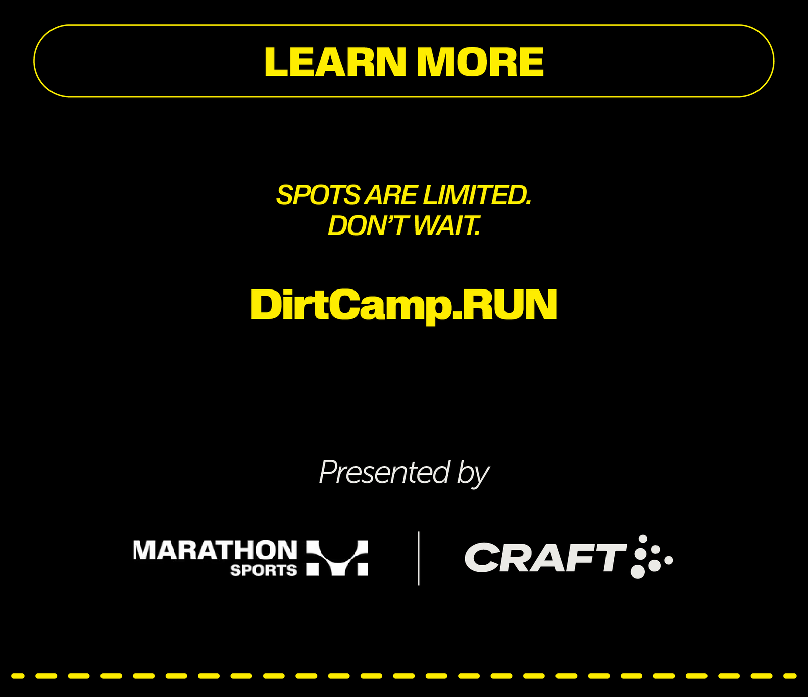 JOIN THE DIRT CAMP