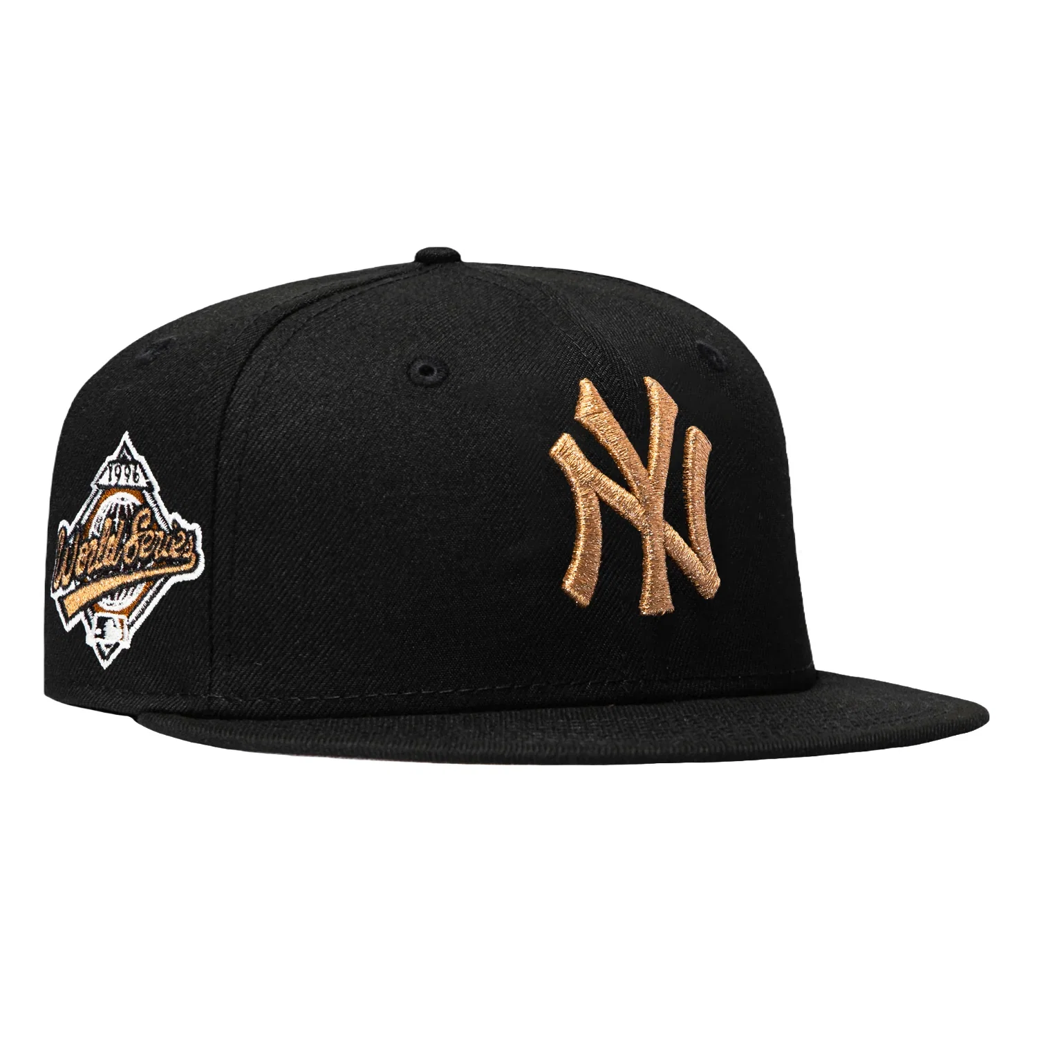 Image of New Era 59Fifty Sugar & Spice New York Yankees 1996 World Series Patch Hat - Black