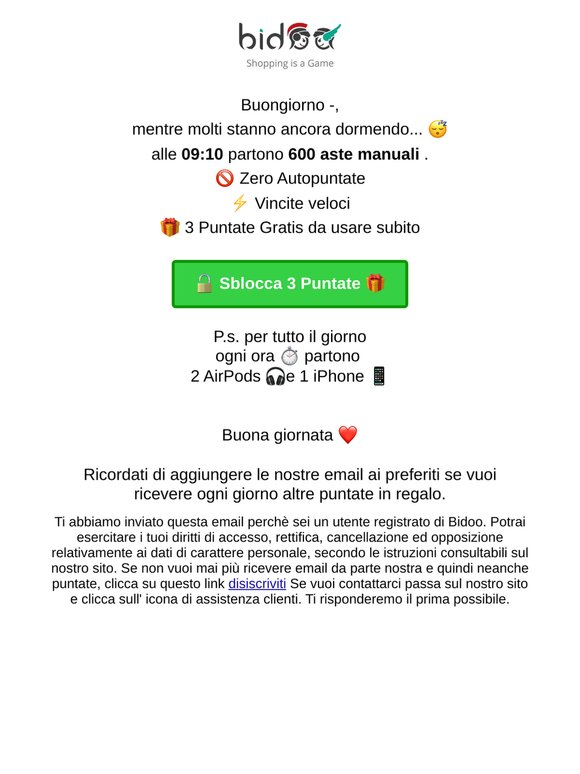 🔓 Sblocca 3 🎁 —