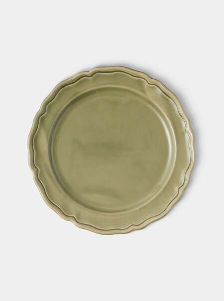 Provence Hand-Glazed Ceramic Dinner Plates – 11in/28cm (Set of 4)