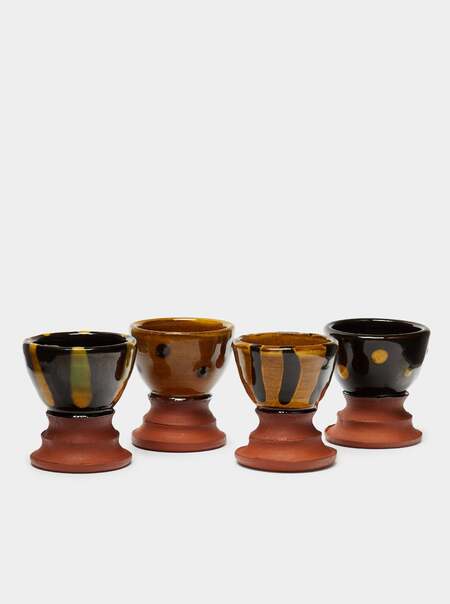 Slipware Egg Cups (Set of 4)