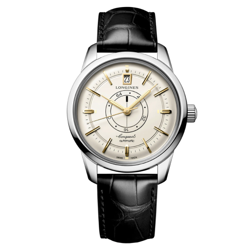 Longines Conquest Heritage Central Power Reserve 38mm Mens Watch Cream