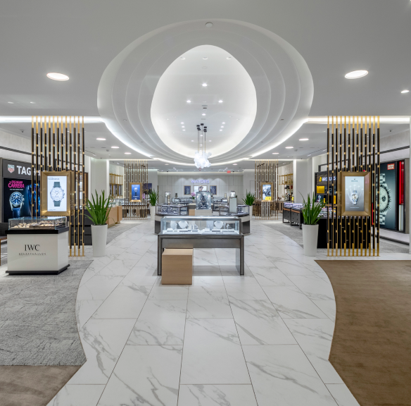 Interior of Mayors showroom at Merrick Park