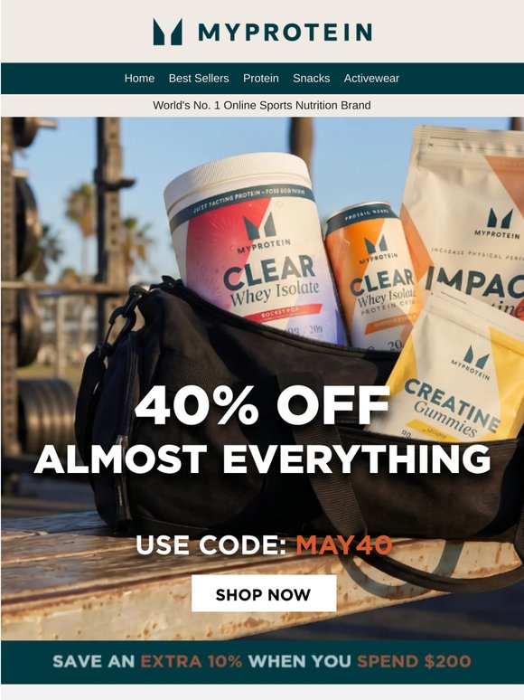 Saturday SALE 🛒💨 40% off (almost) everything