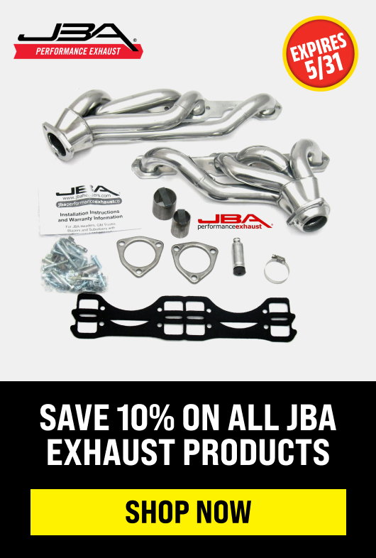 Save 10% On All JBA Exhaust Products