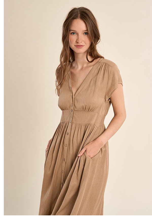 Midi dress, fitted