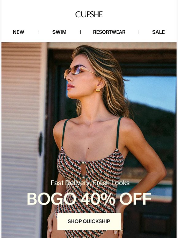 QuickShip + BOGO 40% Off