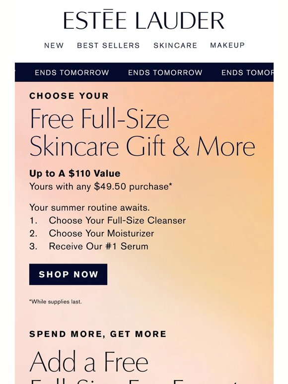 Going Fast 🛍️ Free Full-Size Skincare Gift & More, with your purchase.