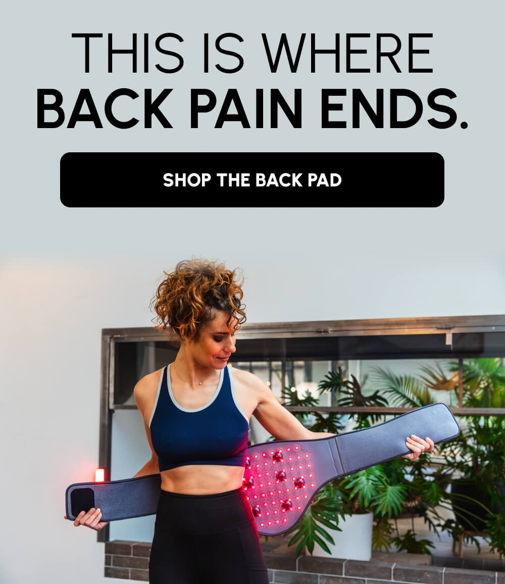 This is where back pain ends. | [Shop the Back Pad]