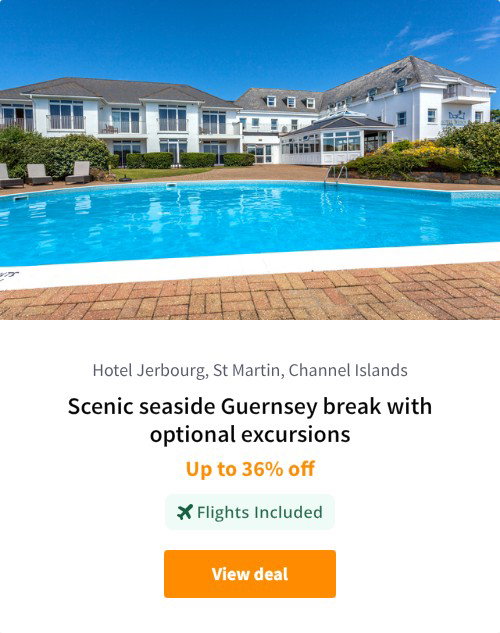 Scenic seaside Guernsey break with optional excursions