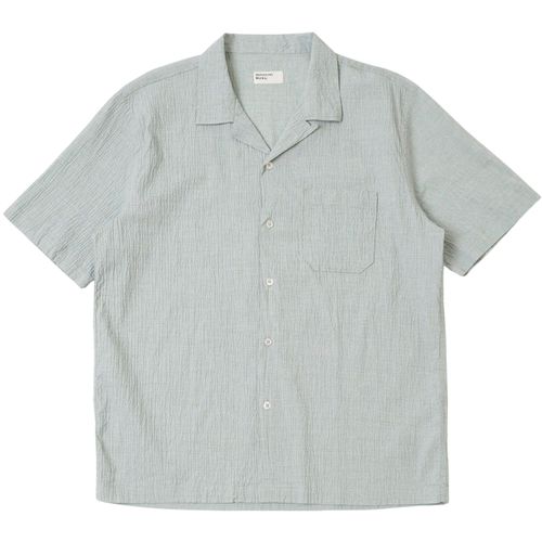 Universal Works Seersucker Road Shirt - Green