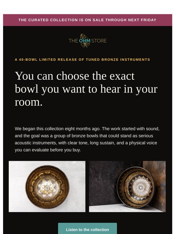 The "One" Bowl Exactly For You?