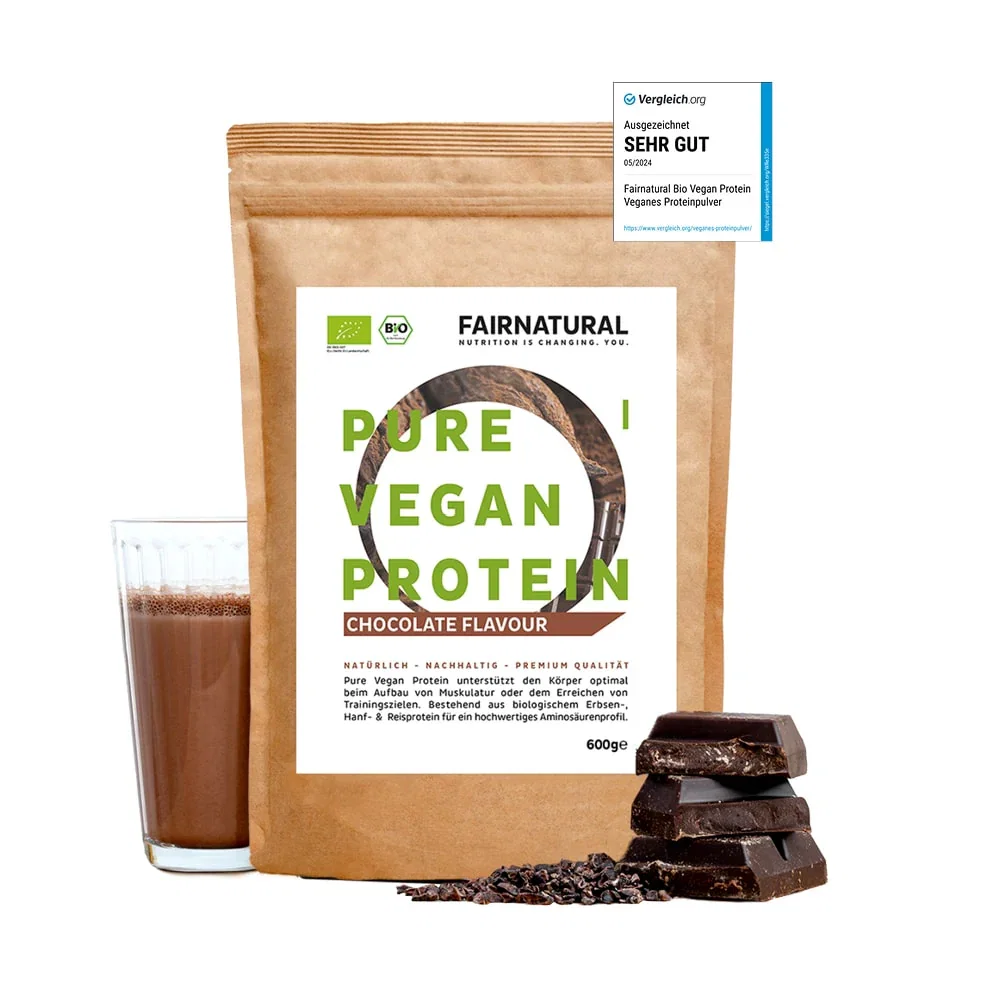 Image of Bio Veganes Proteinpulver Schoko ohne Soja