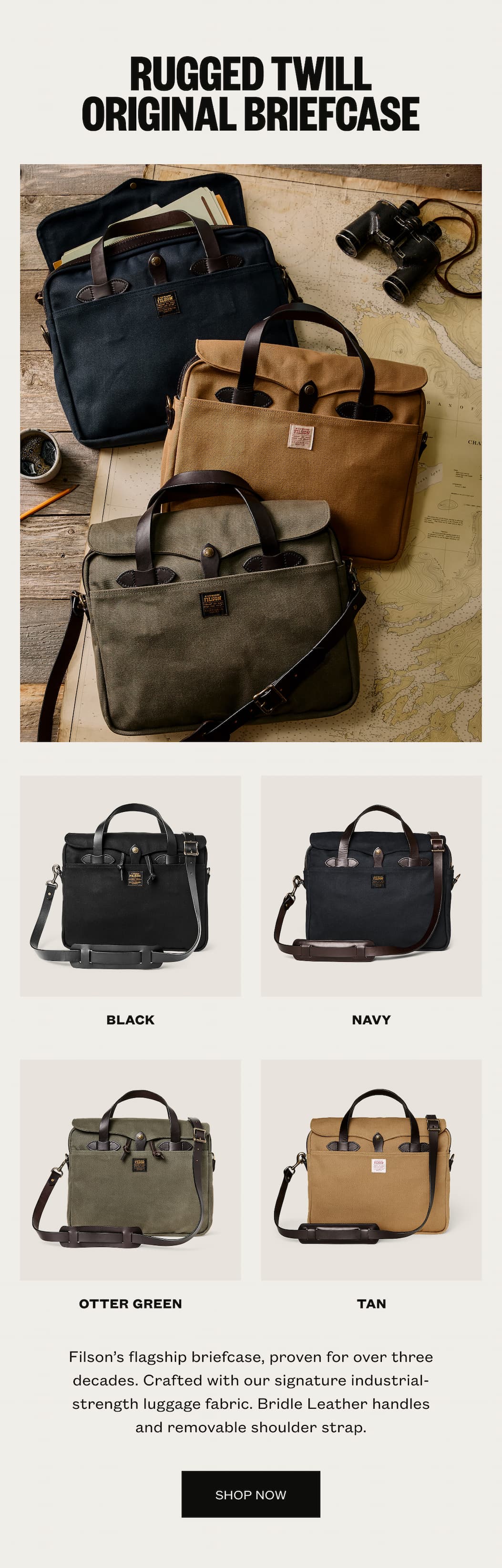 Rugged Twill Original Briefcase