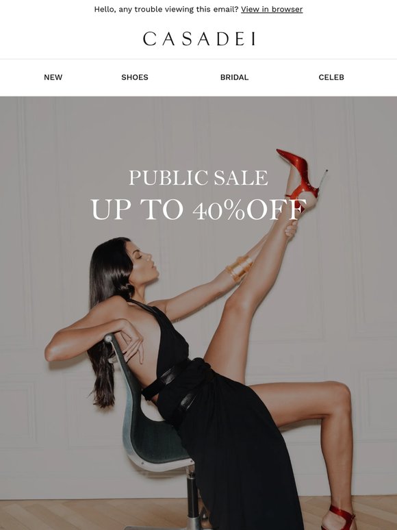 SS26 Sale: up to 40% off