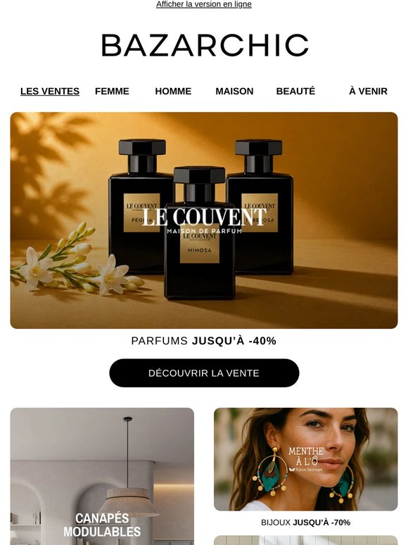Le Couvent, Sloggi, Canapés Modulables... Juste pour vous