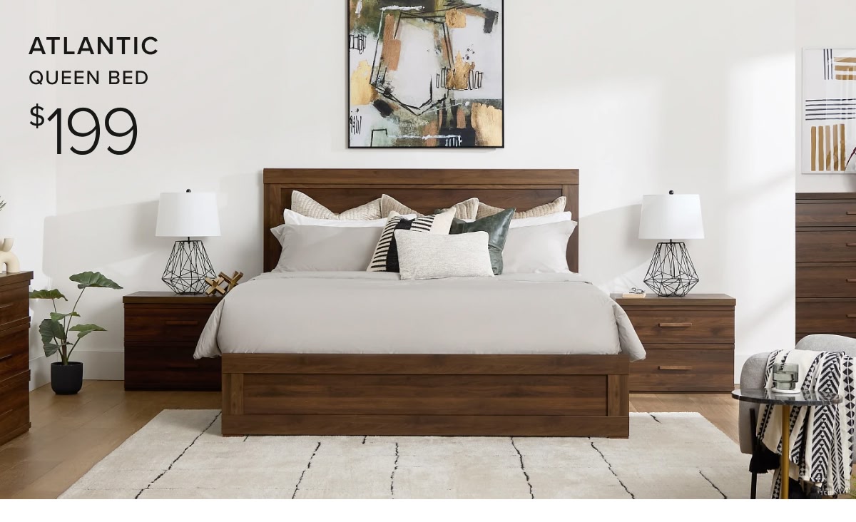 Atlantic Queen Bed At $199