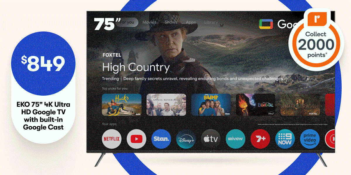 SAVE on TVs + 2000 Everyday Rewards Points