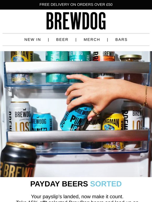Payday Pints: 15% Off 🍻