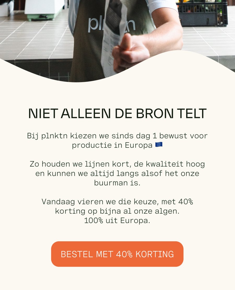 niet alleen de bron telt. bestel met 40% korting voor europese 