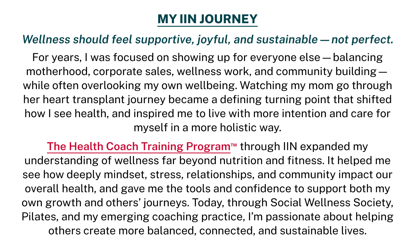 The Health Coach Training Program