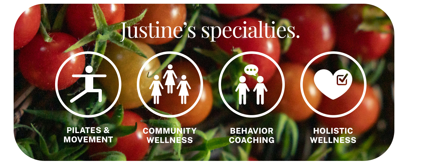 Justine's specialties.